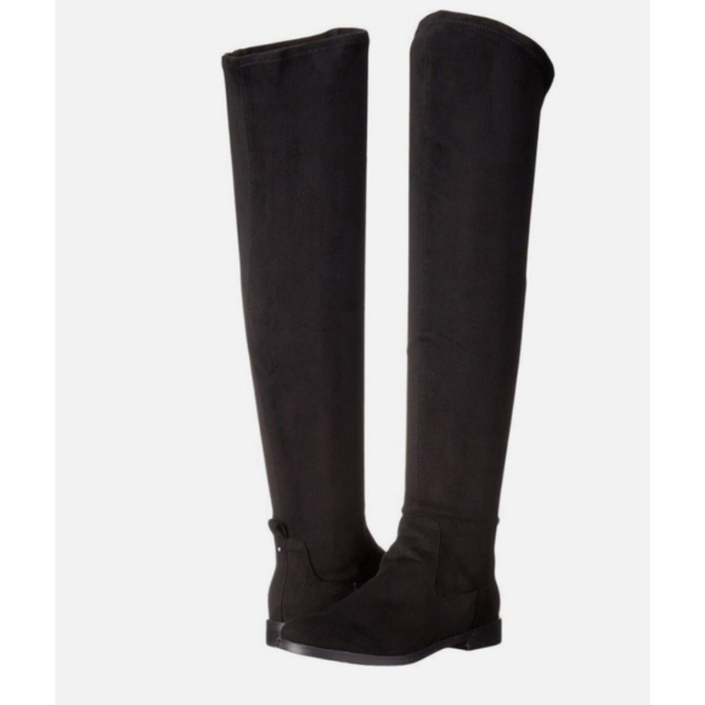 Kenneth Cole Reaction Womens Wind-Y Black Textile Over the Knee Boots Size 9
